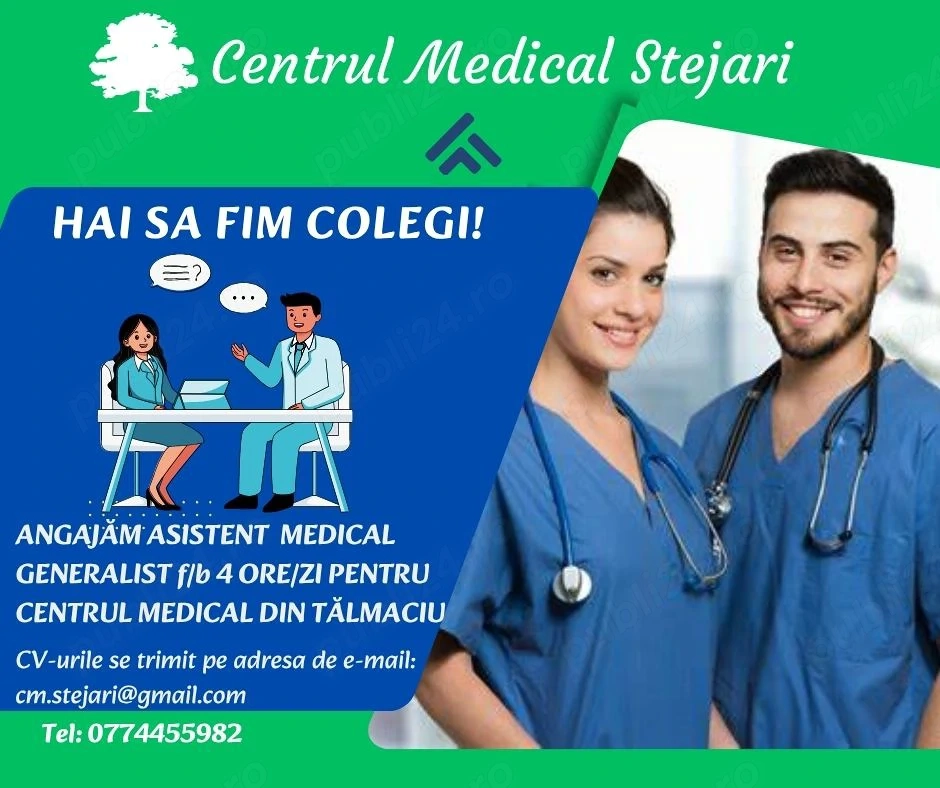 Angajare asistent medical generalist
