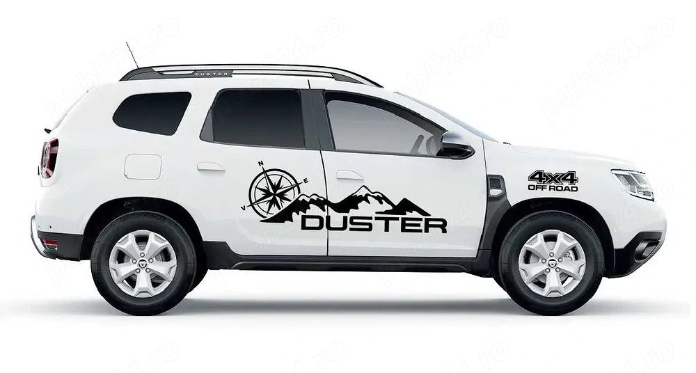 Stickere autocolante DACIA DUSTER Off Road 4x4 munti busola natura
