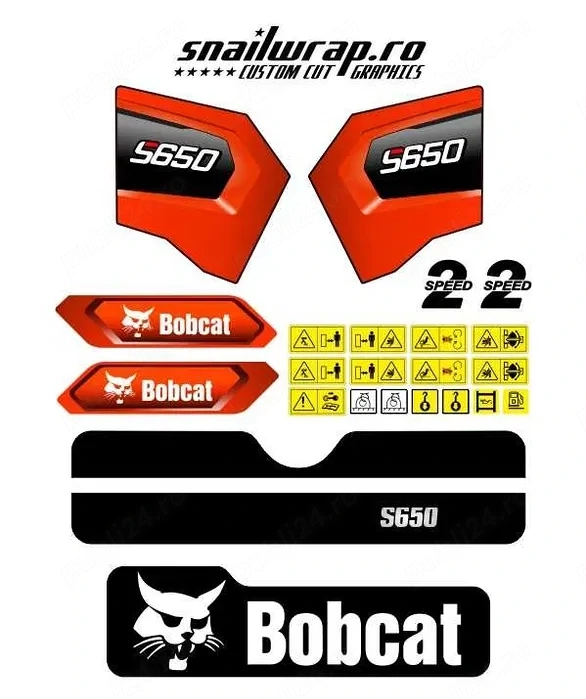 Stickere autocolante Bobcat S530 T590 S300 S175 S650 S850 S250 S100