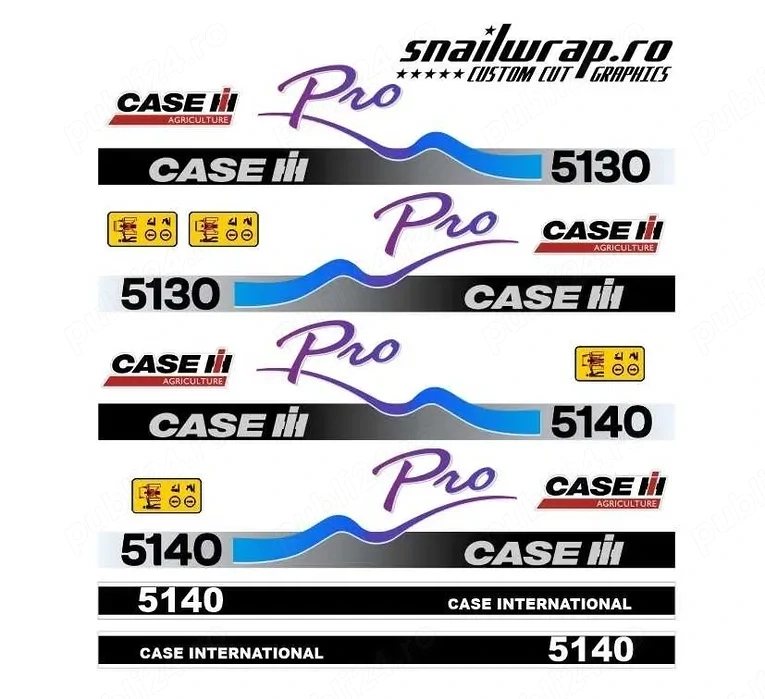 Stickere autocolante / dungi CASE 4210, 4230, 5140, 7210, 7230, mx110