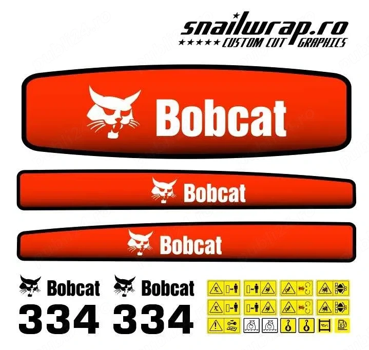 Stickere autocolante Bobcat 323, 320, 328, 322, 325, 331, 334, 337