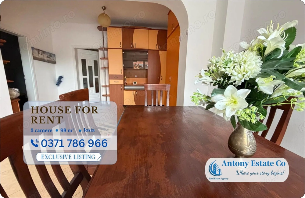 Casa de inchiriat cu 3 camere, Iosia Oradea