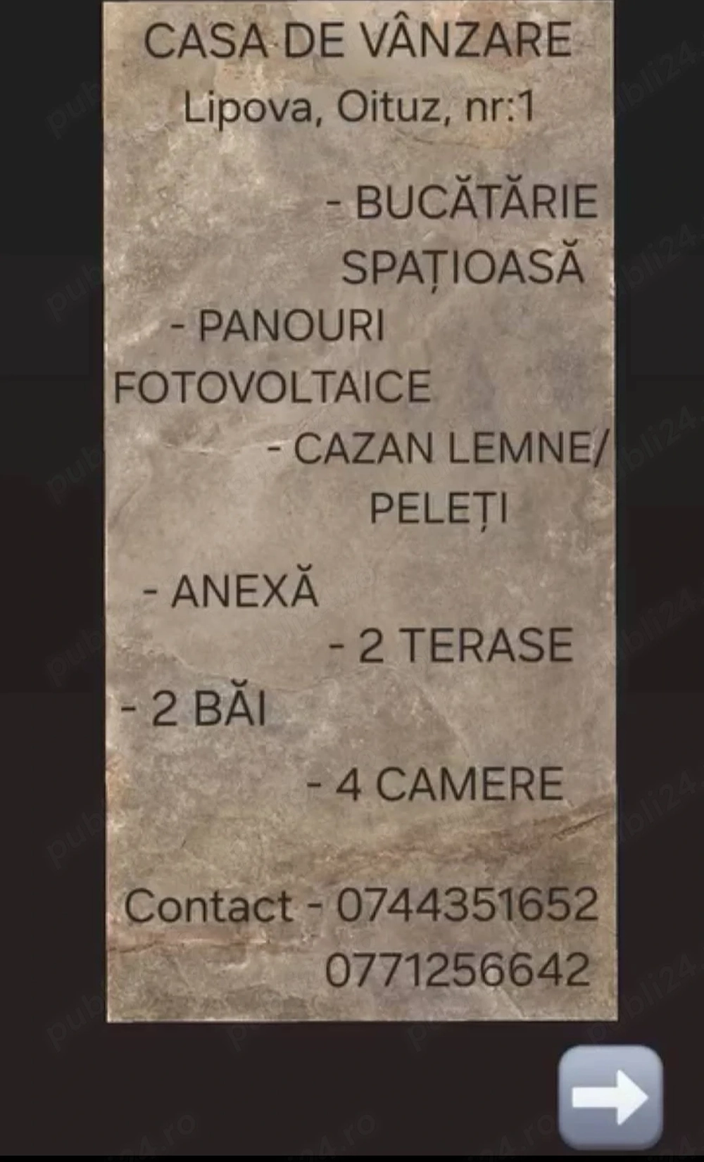 Casa de vânzare în Lipova 