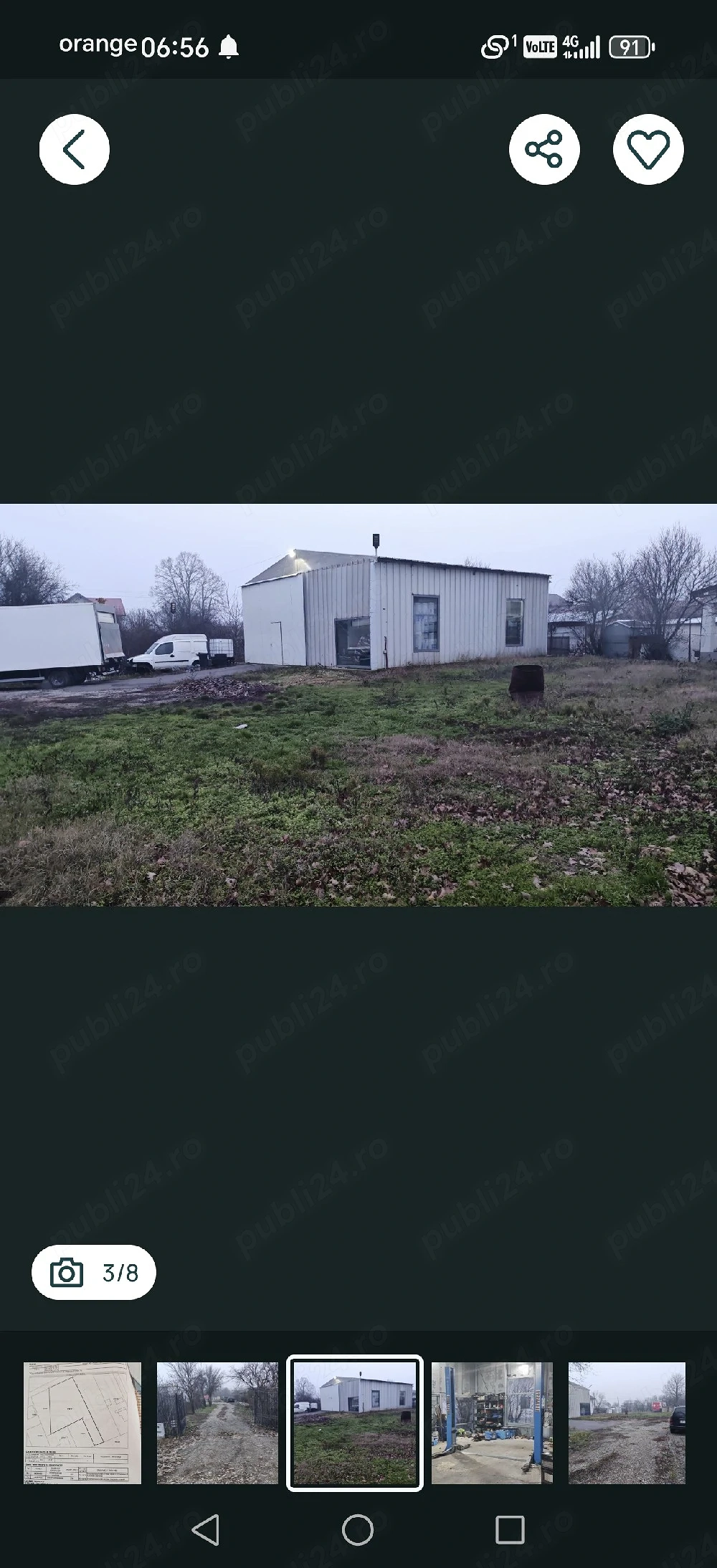 Hala - garaj - teren de vanzare