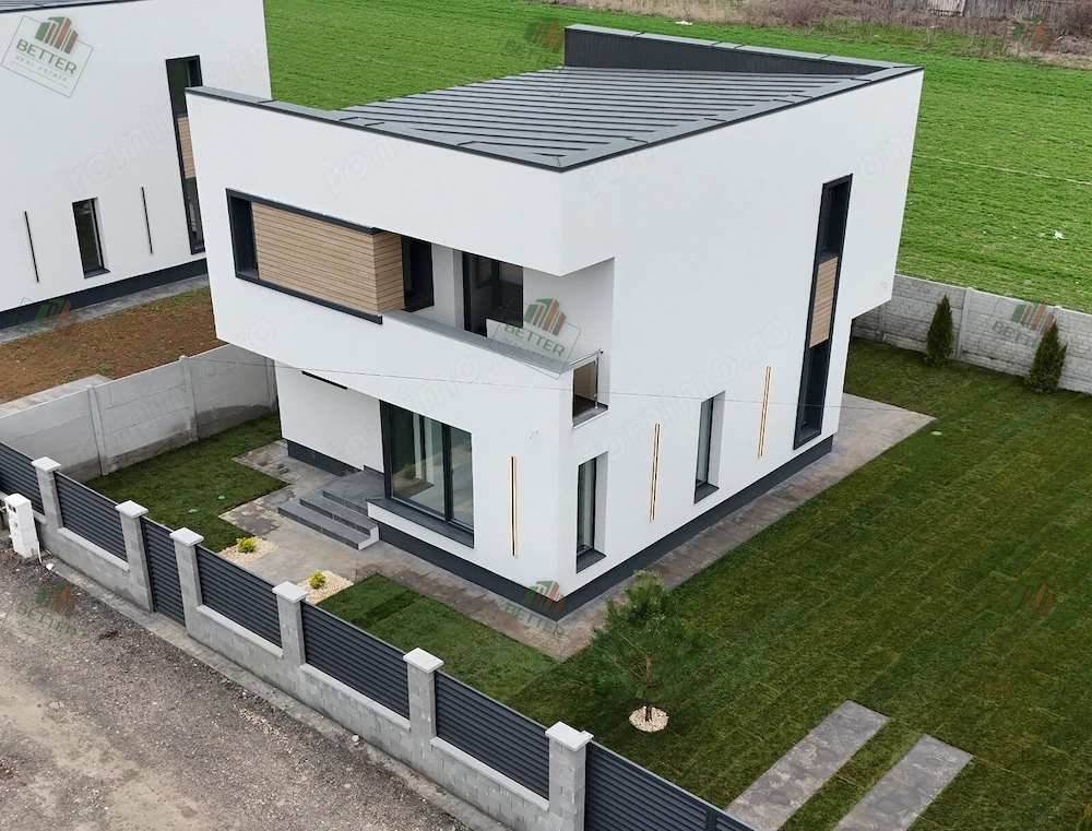 Casă nouă de vânzare în Berceni Ilfov  4 camere, gata de mutat, curte amenajată