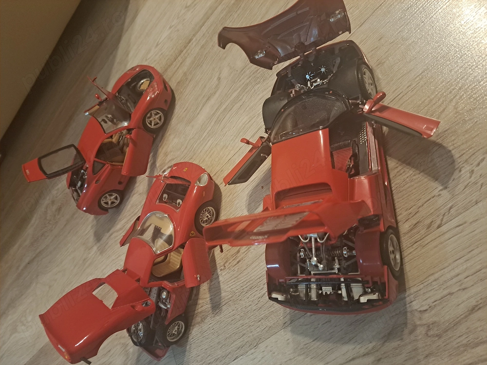 Set Machete Ferrari 1 18 Bburago  Hotwheels   Modele de Colecție (F50, 250 LM, 360 Modena, Enzo ))