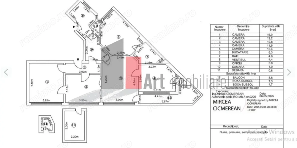 APARTAMENT 5 CAMERE -  LASCAR CATARGIU