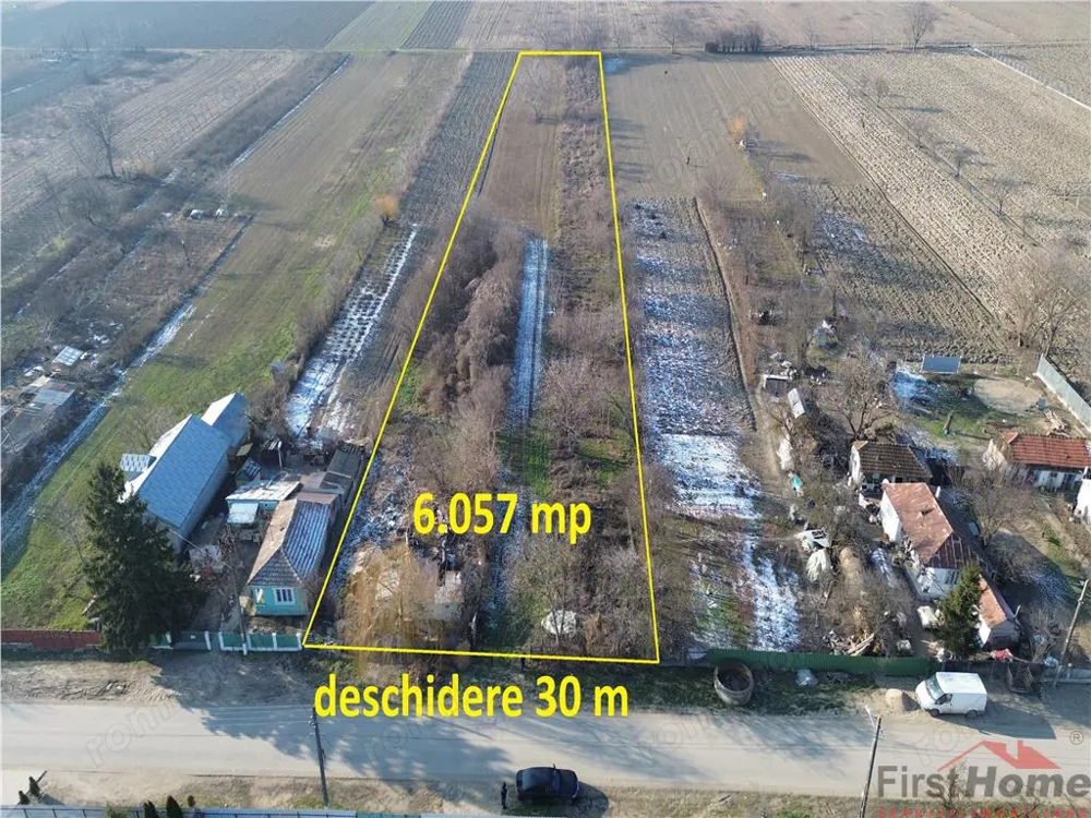 Teren 6.057 mp in Radulesti cu deschidere 30 metri la asfalt
