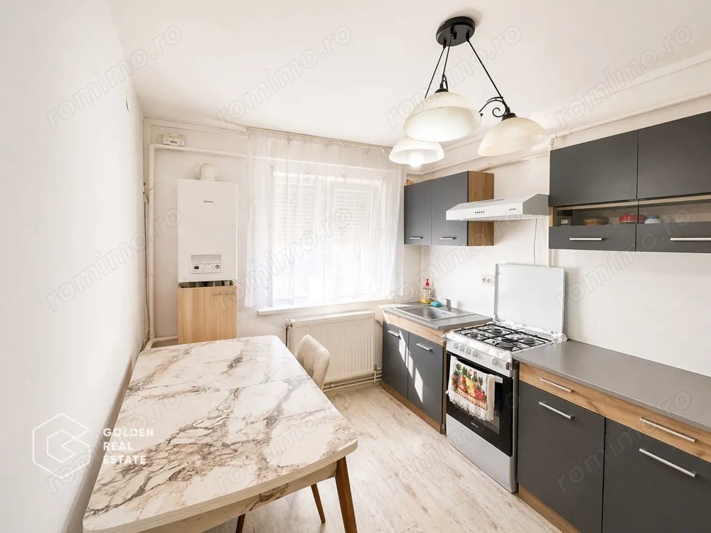 Apartament 2 camere, zona Alfa, etaj 2, bloc 2008, centrala termica