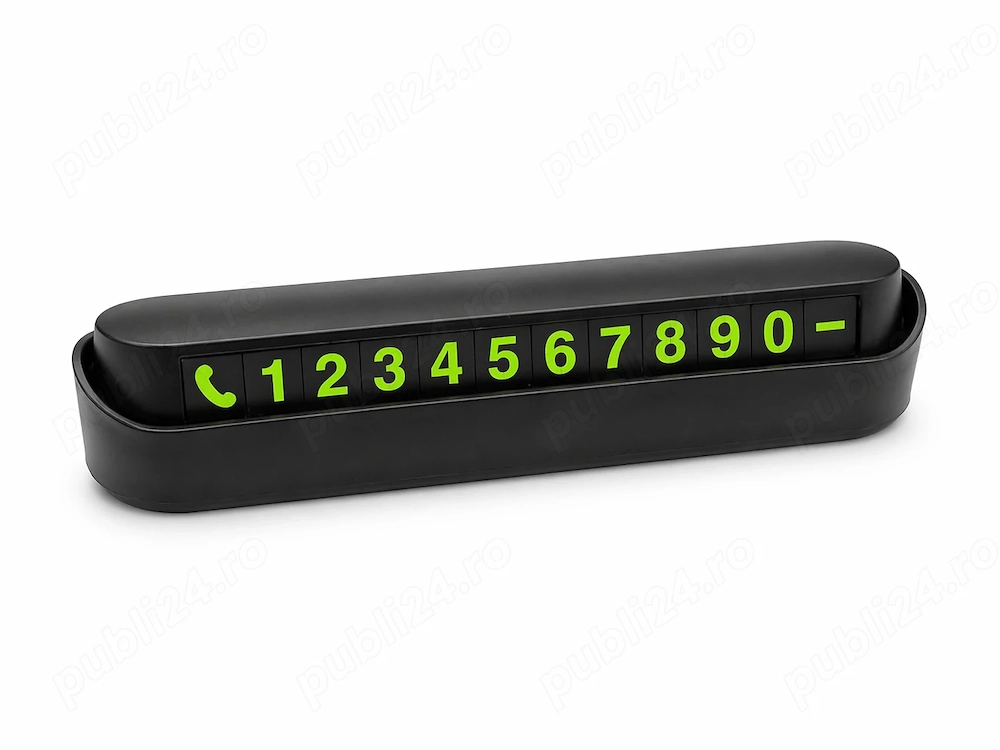Suport cu număr de telefon auto