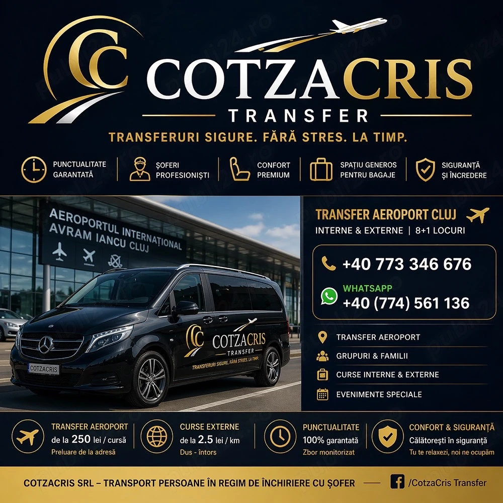  Transferuri Aeroport Cluj
