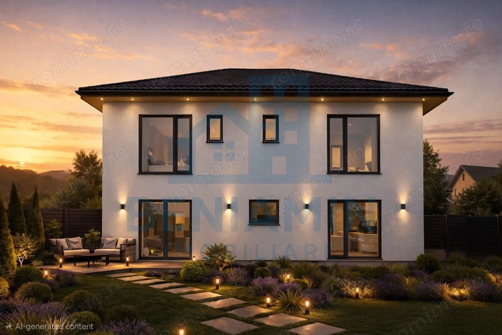 Casa-5 camere-P+1+P-147mp utili-600mp teren-Utilitati-Sanpetru