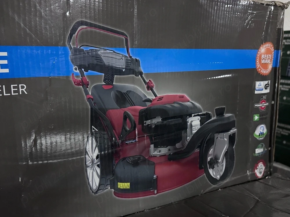 masina de tuns gazon pe benzina cu tractiune stare nou 