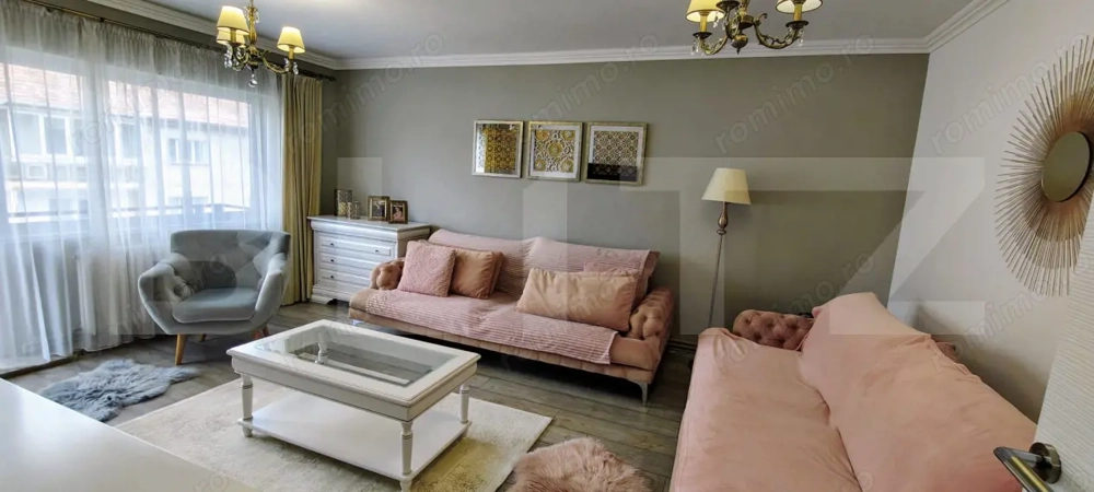 Apartament spațios cu 4 camere, complet mobilat și renovat modern, zonă C.R.Vivu