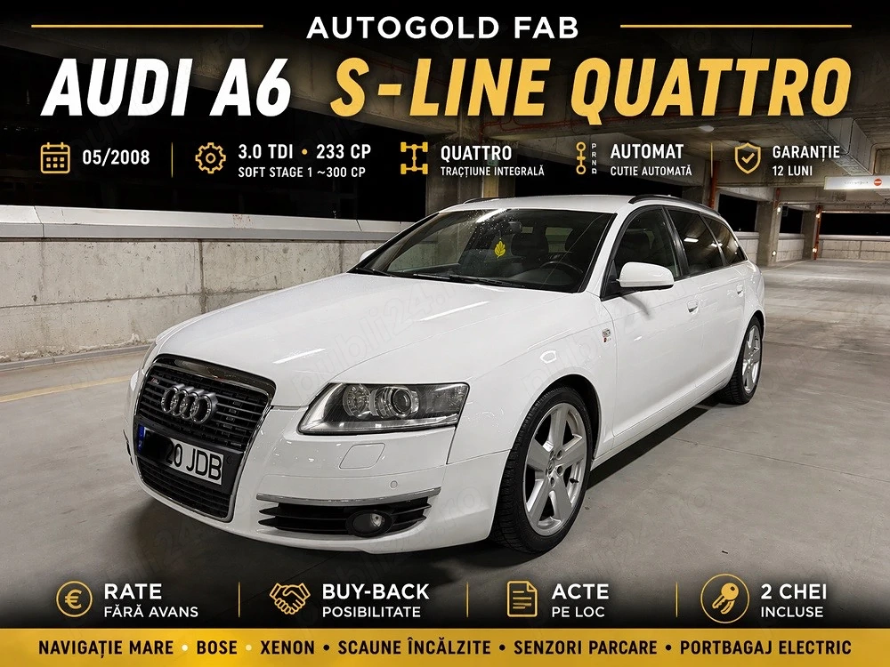 Audi A6 Avant C6 3.0 TDI Quattro Automat S-Line BOSE 05 2008