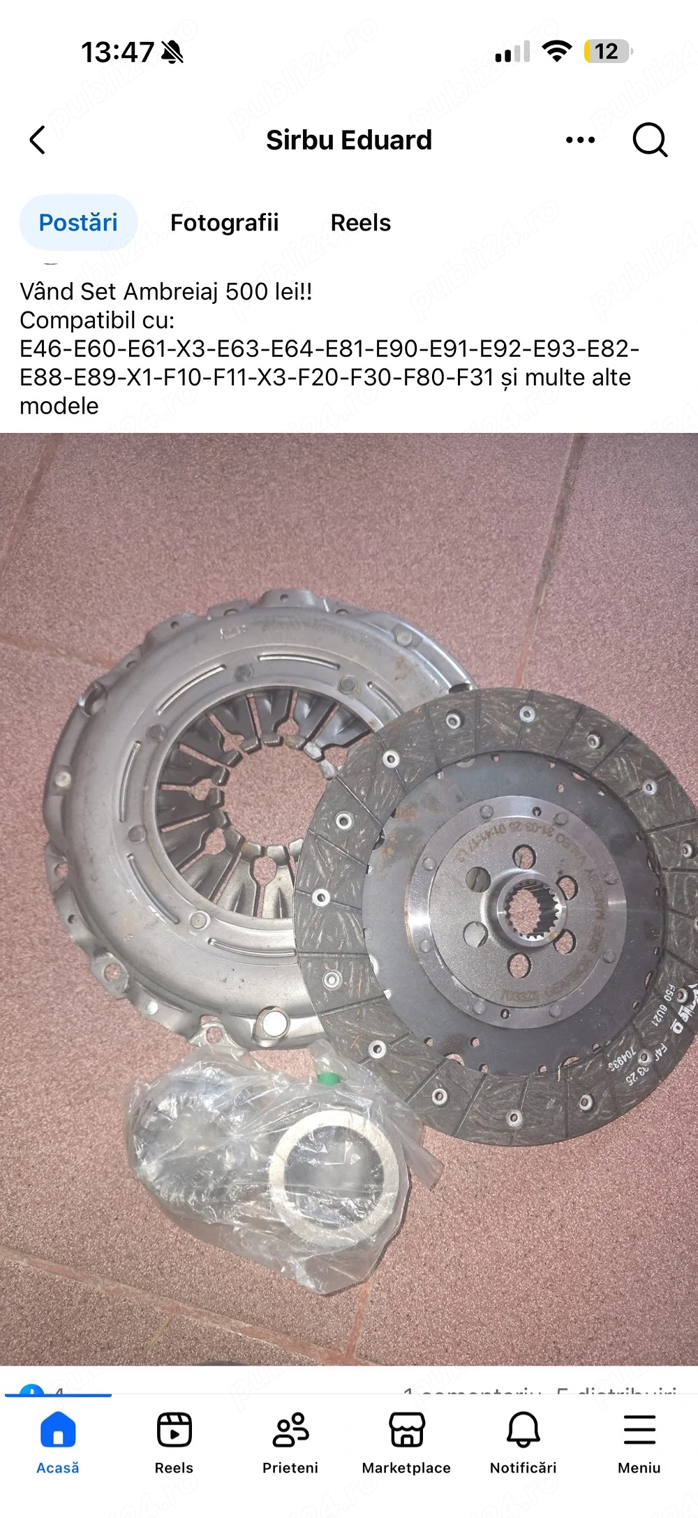 vand set ambreiaj, nou!! 