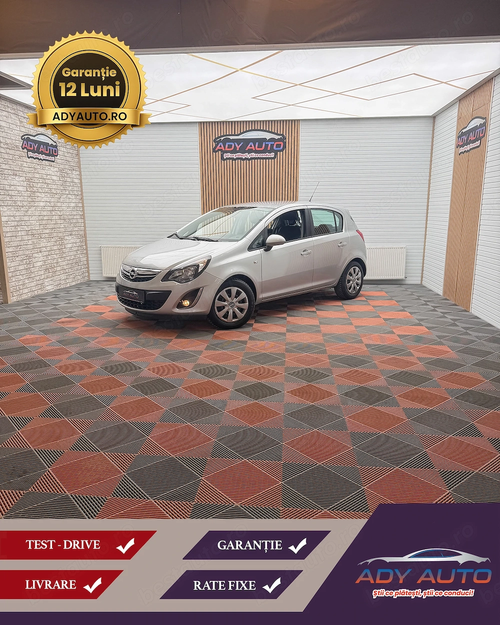 OPEL CORSA 1,4 Benzina. An 2014. RAR+ITP. Garantie 12 luni. Buy-Back . Rate fixe . Livrare