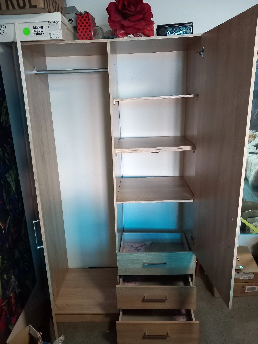 Dulap bej sup umerase + sertare