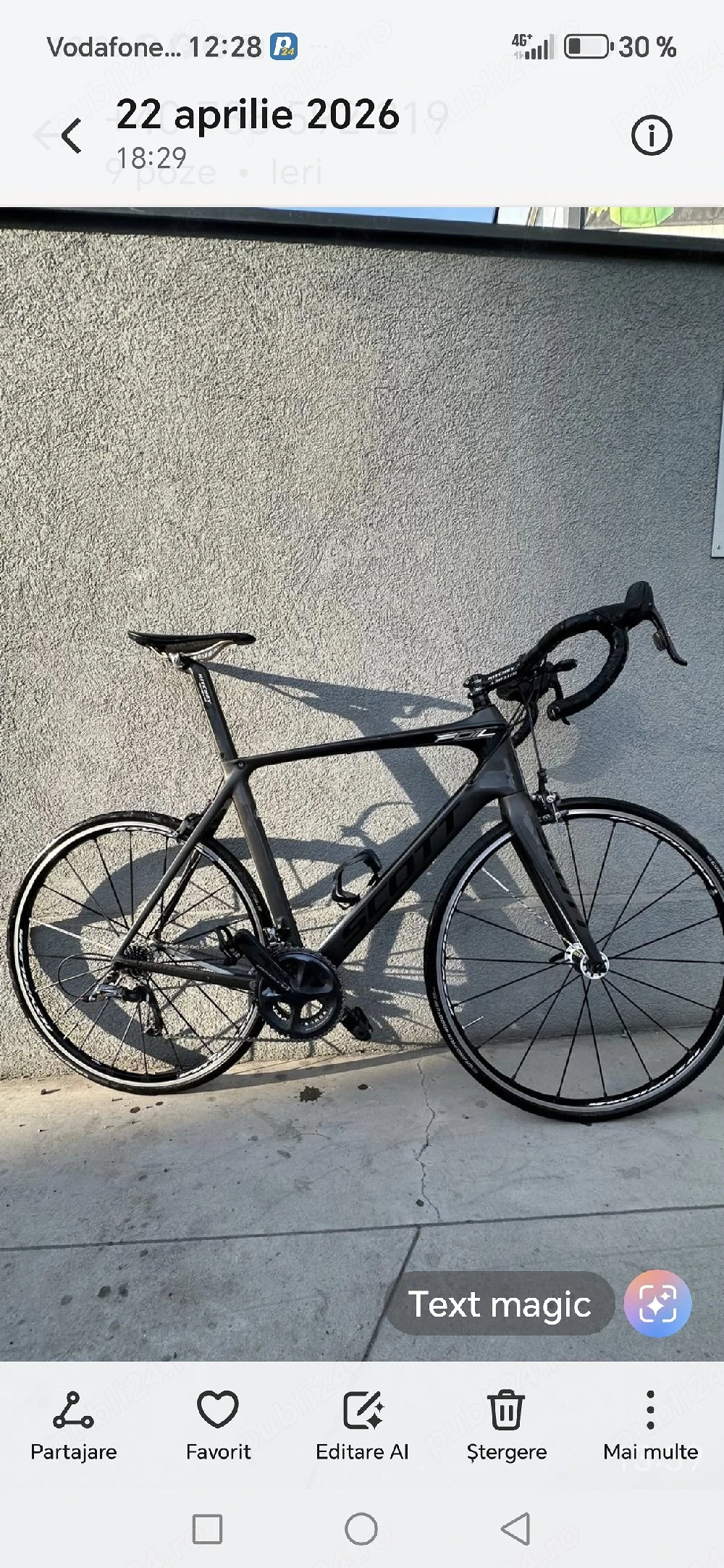  schimb cu auto Bicicleta din carbon 