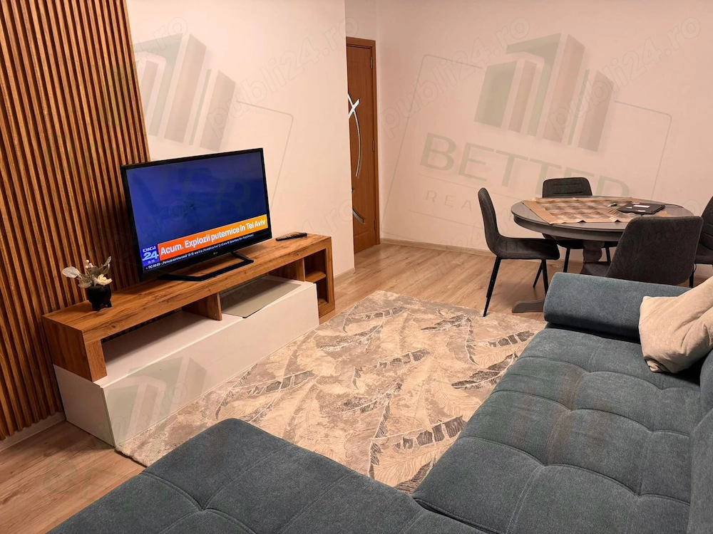 Apartament 3 camere, 2 băi   decomandat   mobilat și utilat   Popești Leordeni