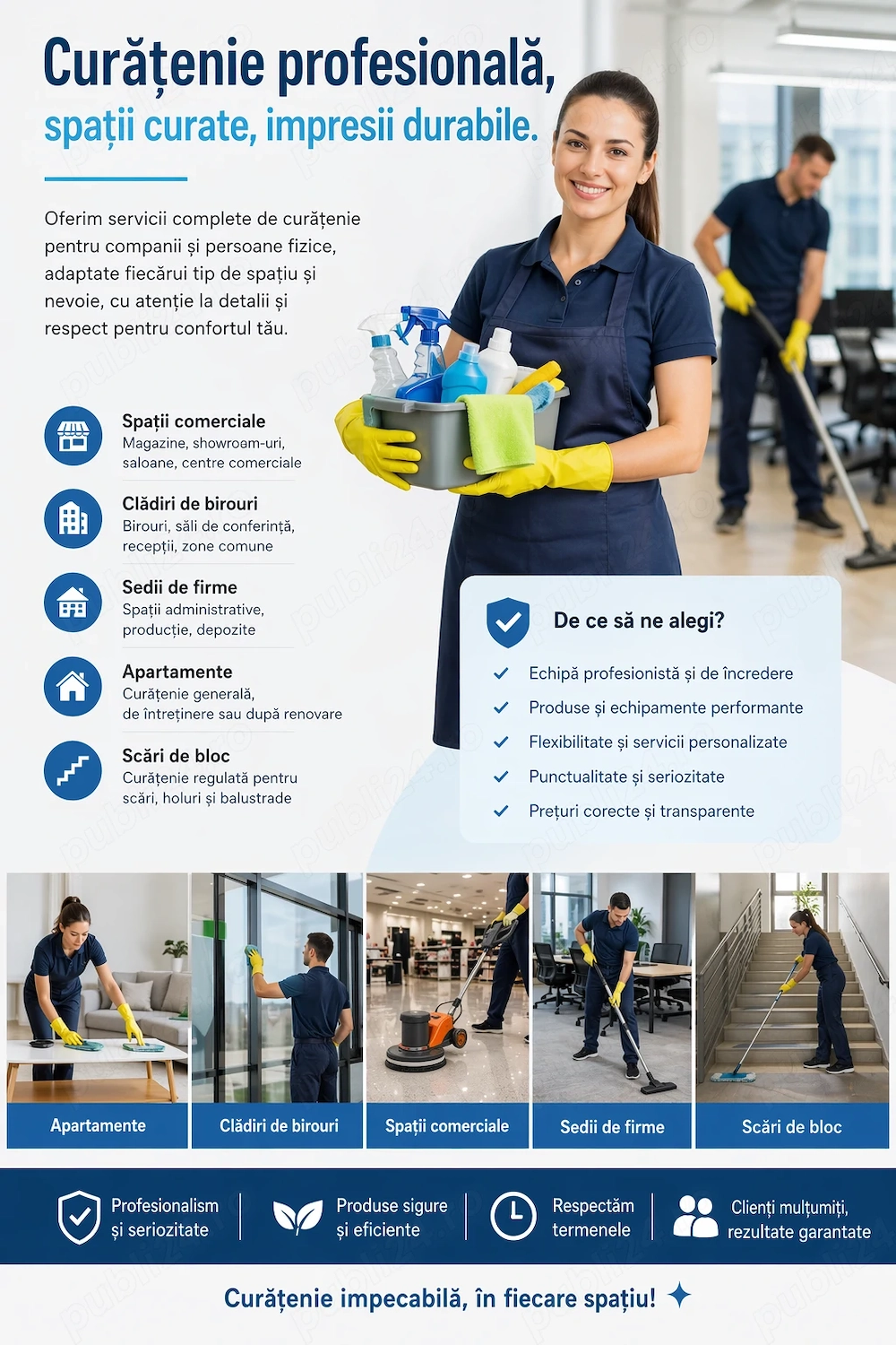 Prestare servicii curățenie 