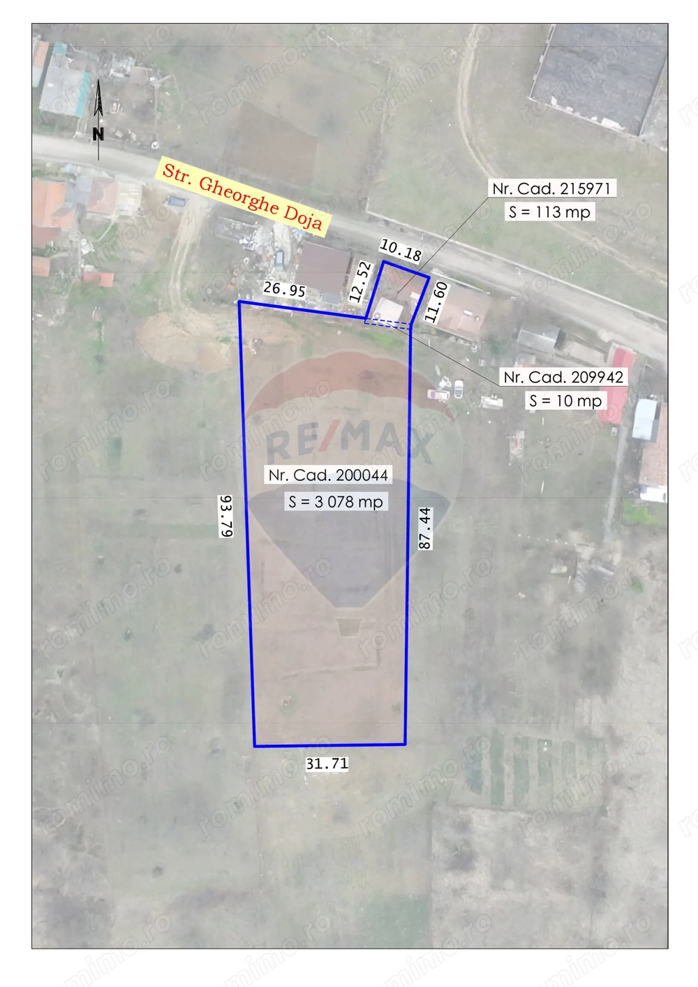 De vânzare teren intravilan, 3,201 mp, Str Gheorghe Doja, Oradea