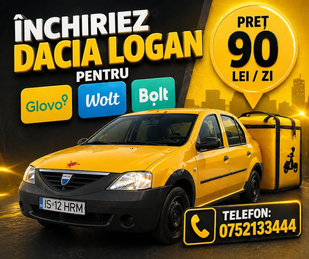 Inchirez auto Preț 90lei zi Glovo Bolt Wolt 