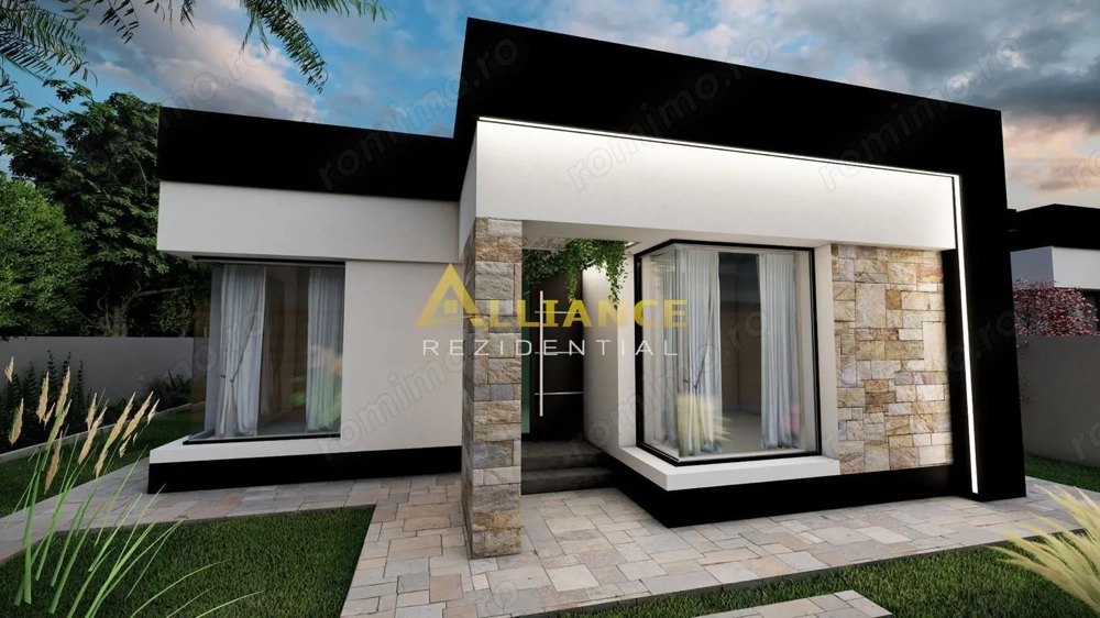Casa moderna 105 mp | Teren 371 mp | 3 dormitoare + dressing | Zona linistita
