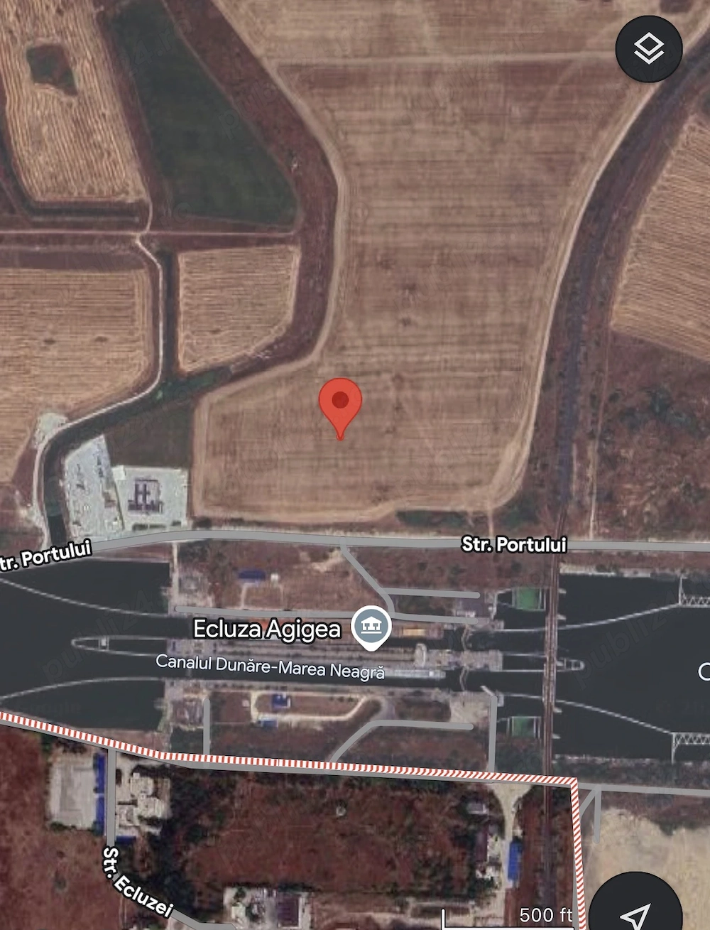 TEREN DE VÂNZARE   AGIGEA | MALUL CANALULUI 23.000 mp | 33   mp | Intravilan | Cadastru & Intabulare