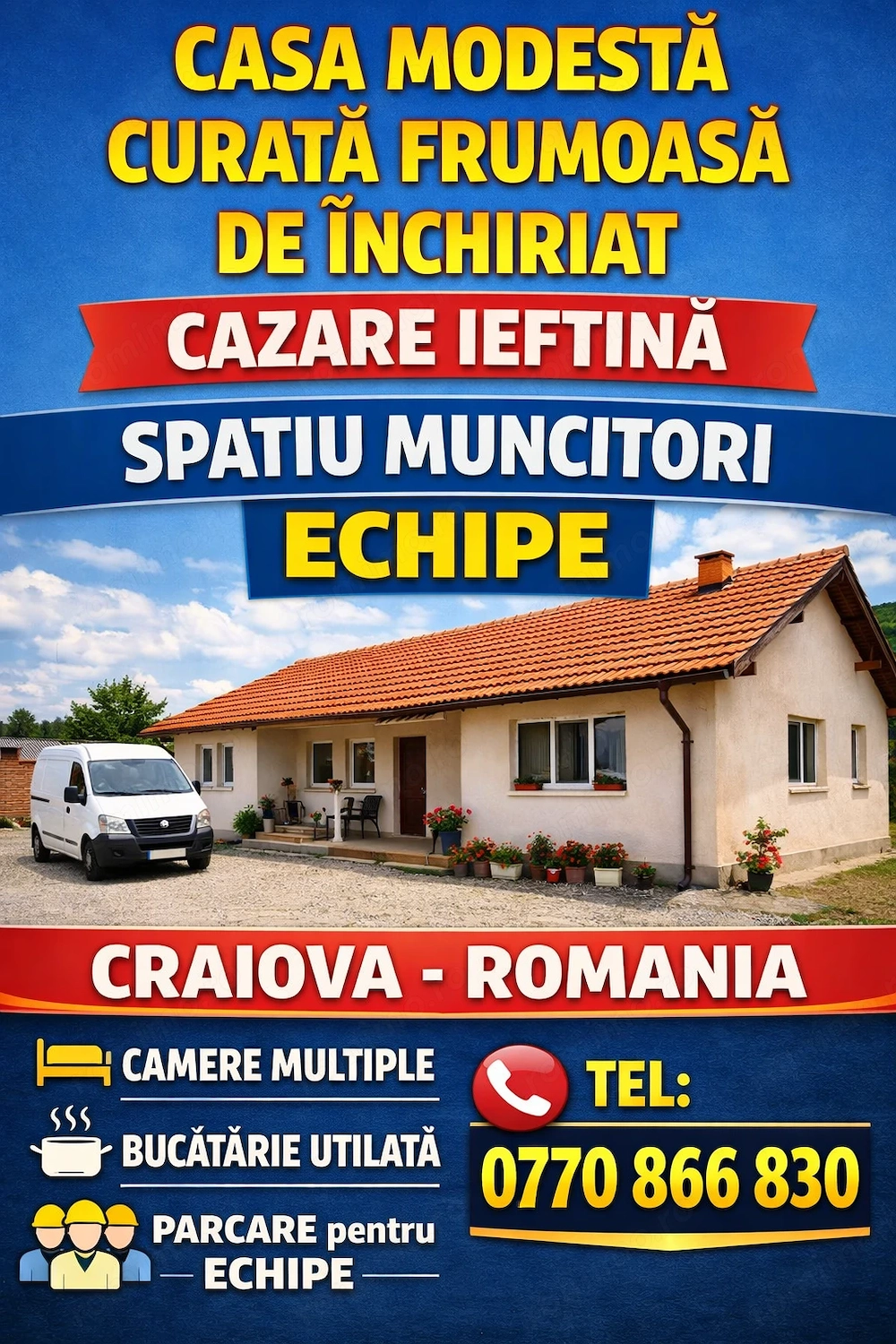 Cazare ieftina   spatiu comercial