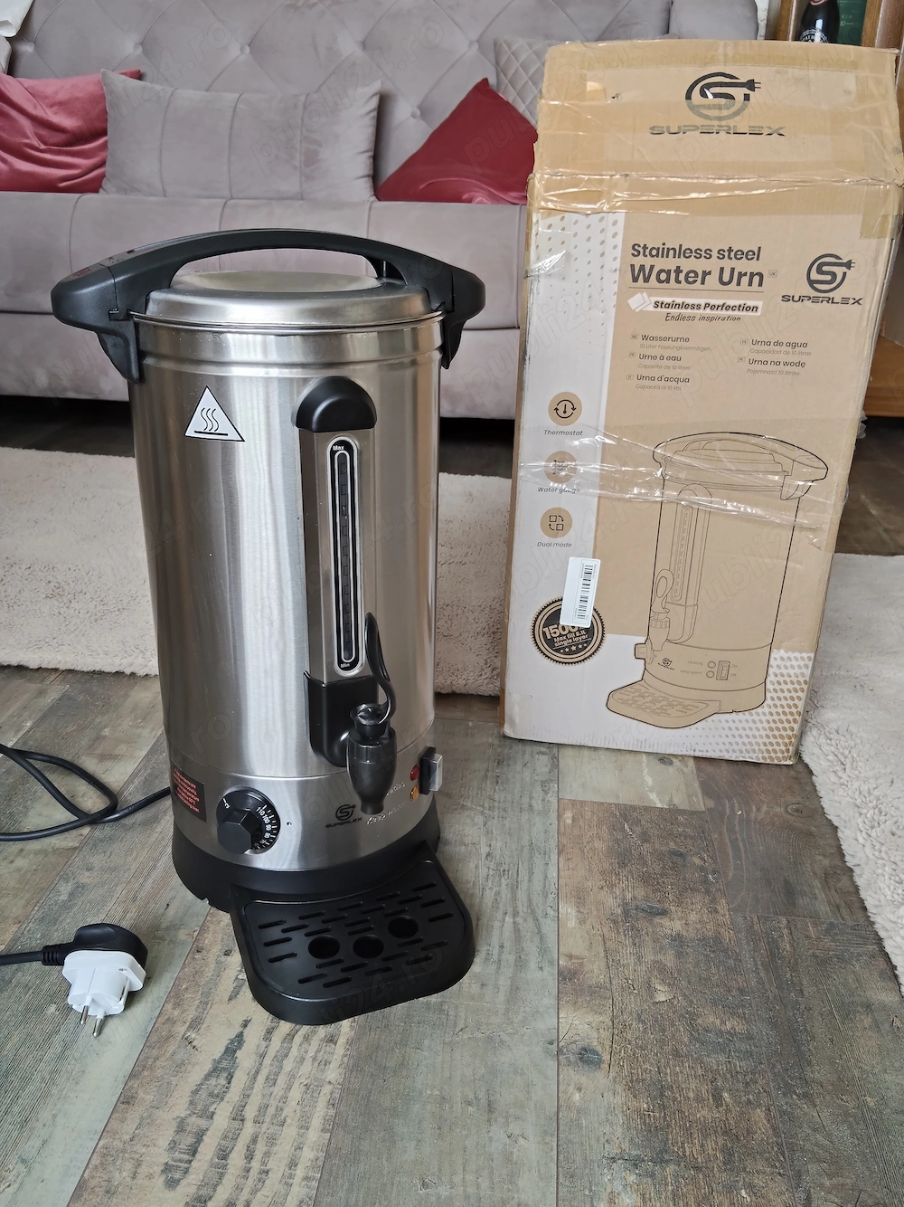 Fierbator inox ceai,cafea 8L