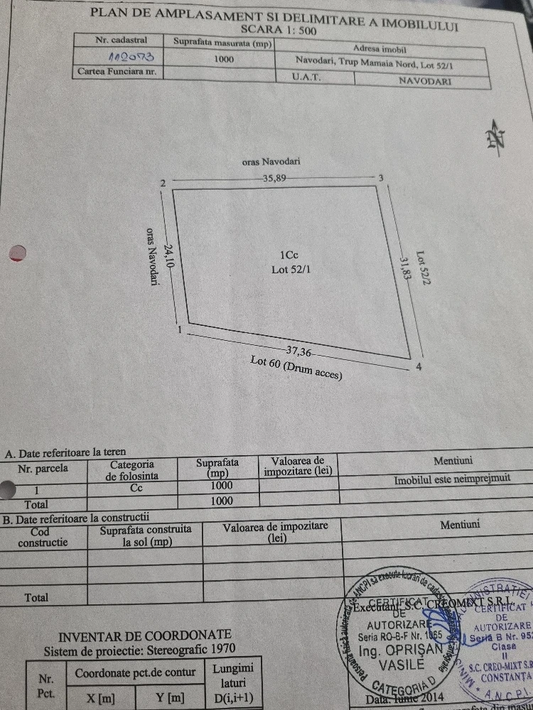 Vănd   Schimb teren Mamaia Nord 