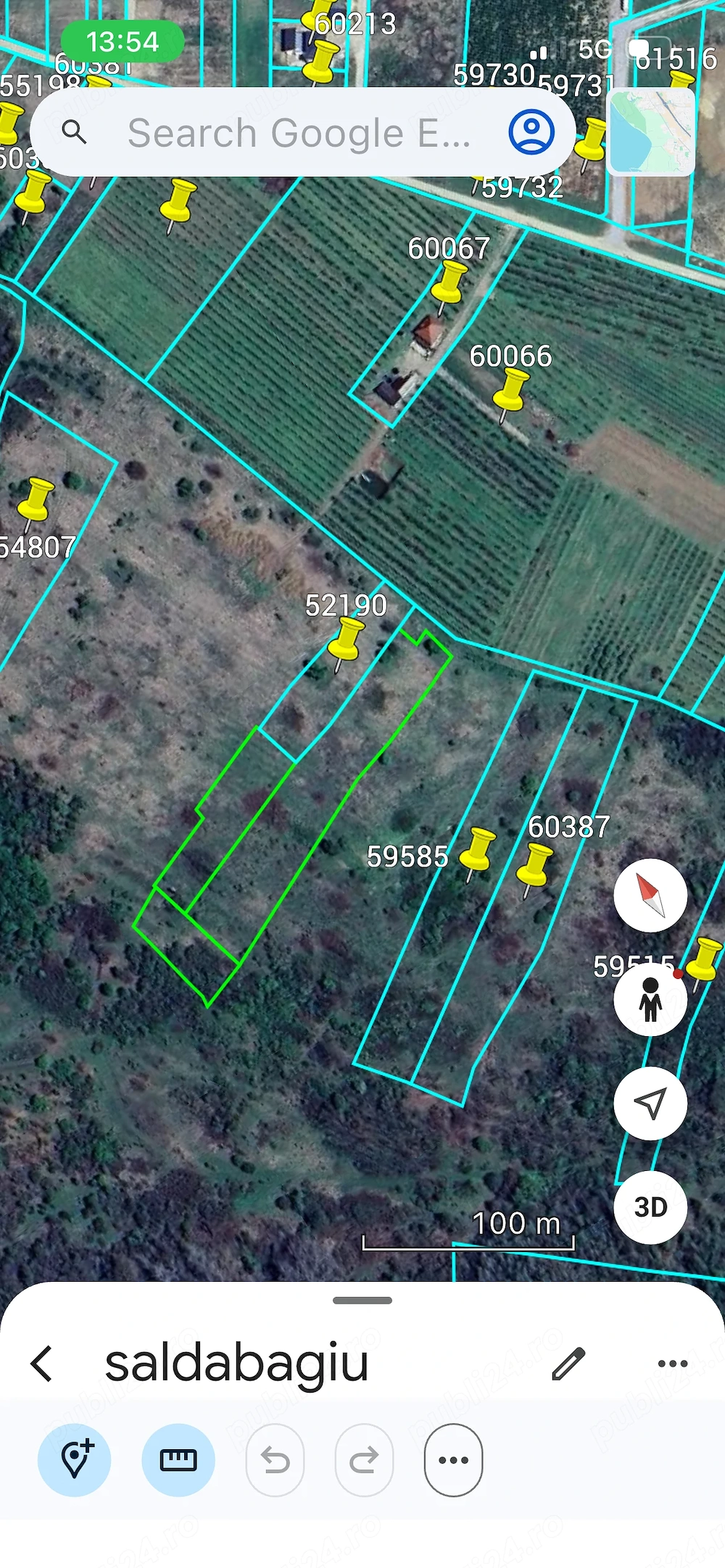 Vand teren 6.000 mp situat pe strada Dealul Nou