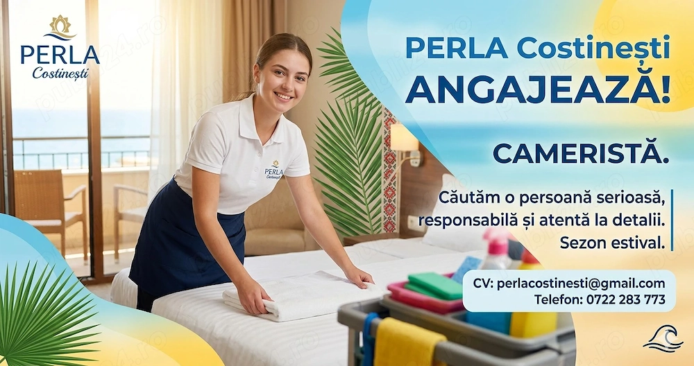 Perla din Costinesti - Angajeaza CAMERISTE 