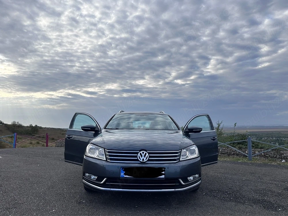 VW Passat B7 1.6 TDI 2011, navigație, bi-xenon, keyless