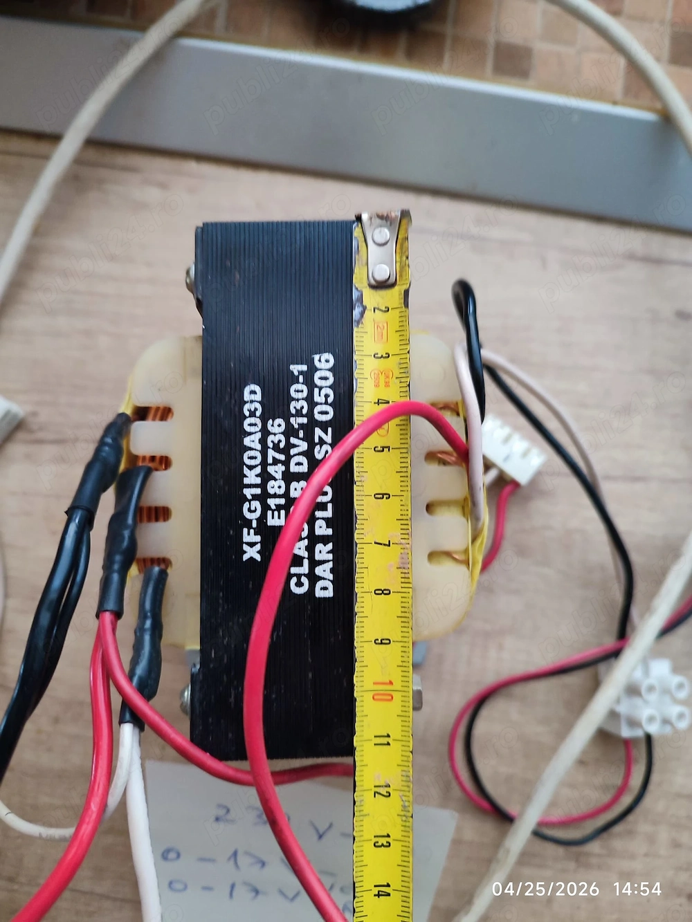 transformator EI min300W-mai bun pentru audio decat toroidal-ul...iesire 18V-0-18V de putere mare +