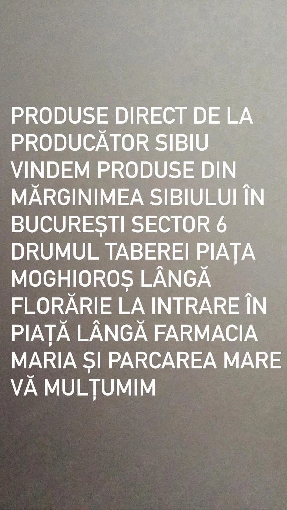 Vindem produse din Mărginimea Sibiului