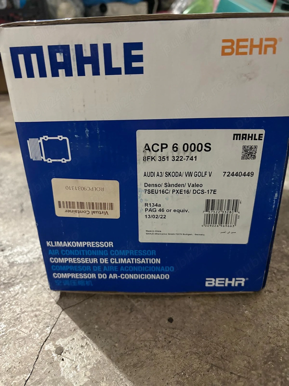 Compresor climă MAHLE