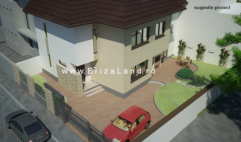 Bucurestii Noi, Laminorului, teren 202mp, deschidere dubla 14.5m, casa demolabila