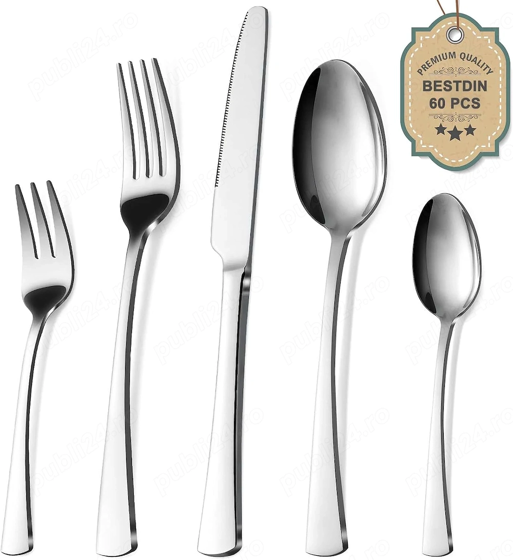 Set Tacâmuri Bestdin pentru 12 Persoane   60 Piese
