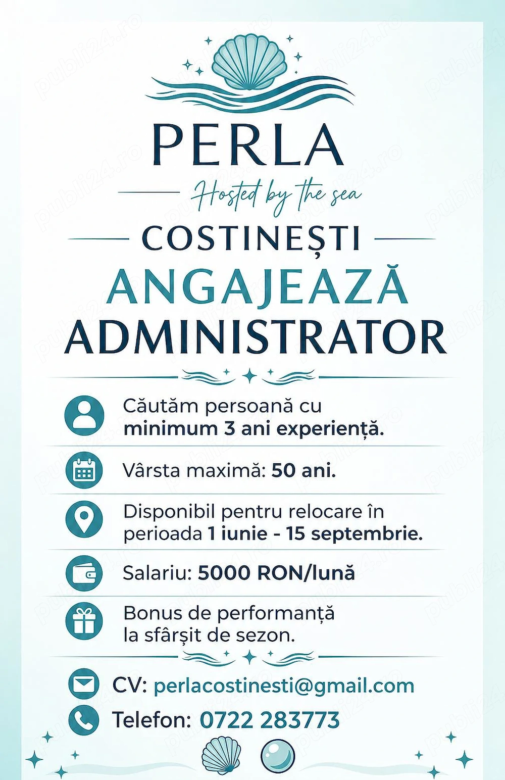 Costinesti - ANGAJĂM pentru sezonul estival 2026