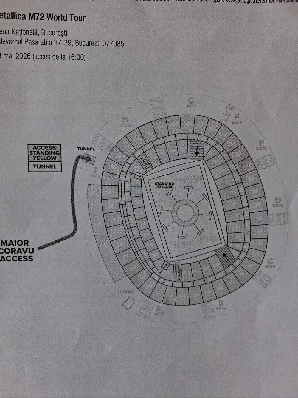 Vand un bilet la concert Metallica 