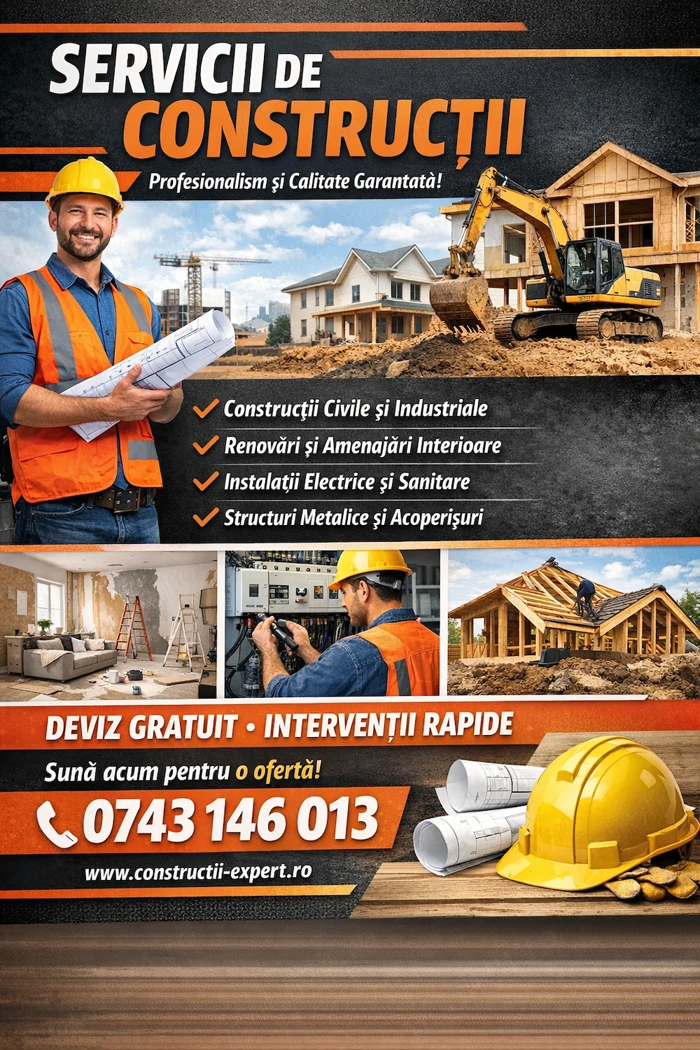 Angajam muncitori necalificați construcții 