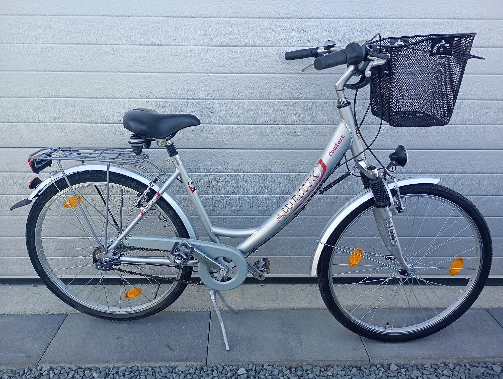 Bicicletă damă Alurex,cu 7 vit Nexus,frână picior !