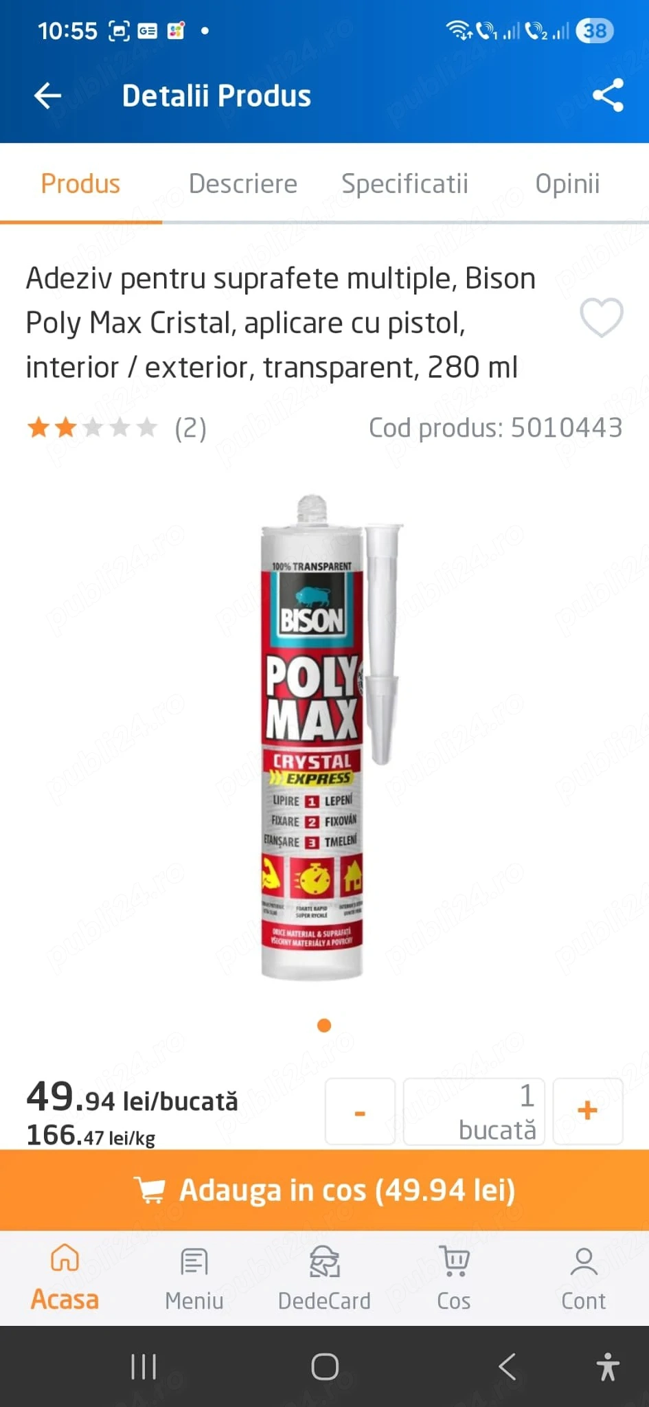 Poly Max Cristal