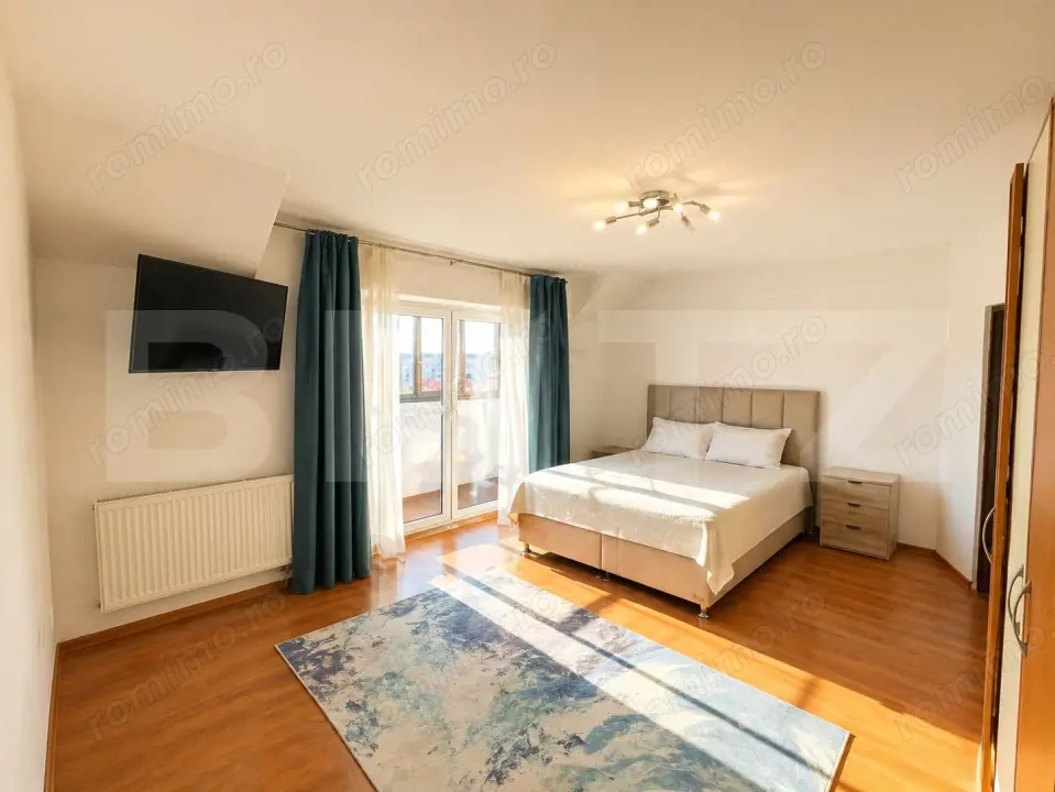 Apartament spatios, 1 camera, 40 mp, decomandat, balcon, parcare