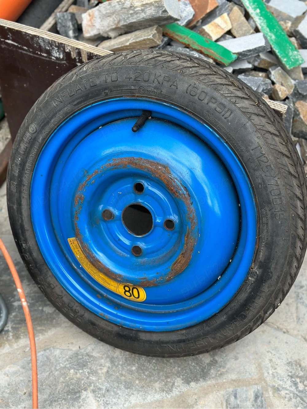 Roată de rezervă 4x114,3 R15 GC 56,6