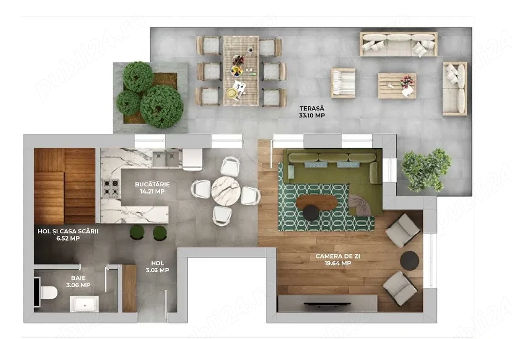 Apartament penthouse NOU Avantgarden 3 - finalizat și intabulat