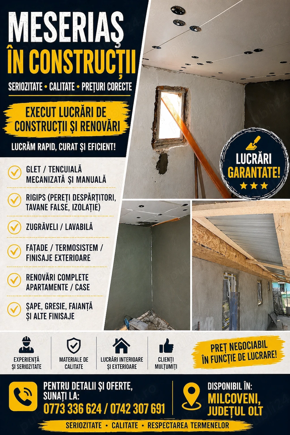 Meseriași construcții și amenajări 