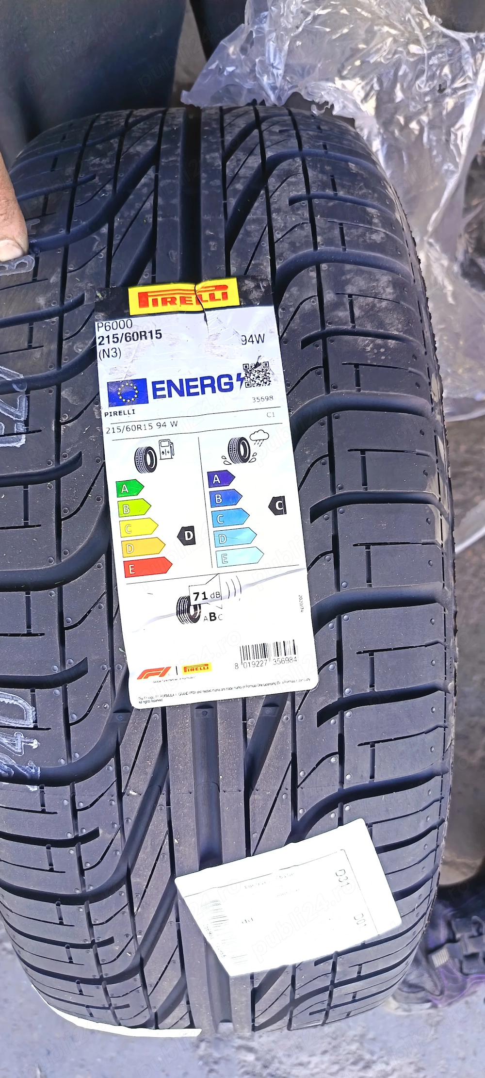 2 anvelope Pirelli P6000 215/60 R15 94W – noi, set complet